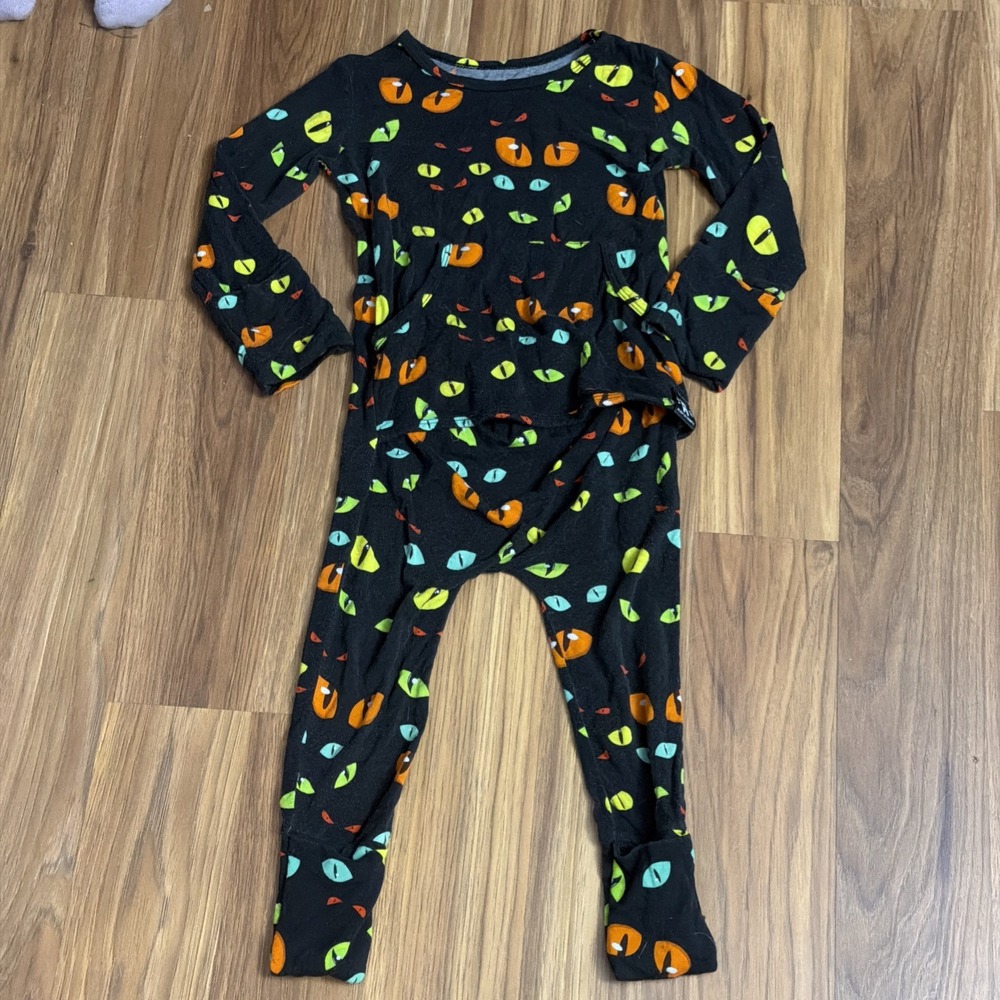 Ready Set Romper Boys 18-24 Months Halloween Eyes Outfit Bamboo